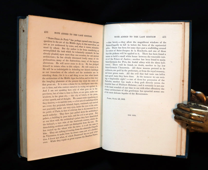 1895 Rare Book set - Notre-Dame de Paris - The Hunchback of Notre-Dame by Victor Hugo. Gothic.