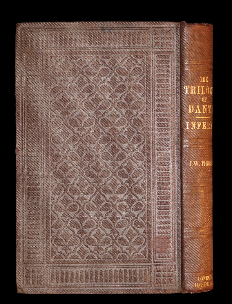 1859 Scarce Book - THE TRILOGY, OR DANTE'S THREE VISIONS - INFERNO, OR THE VISION OF HELL.