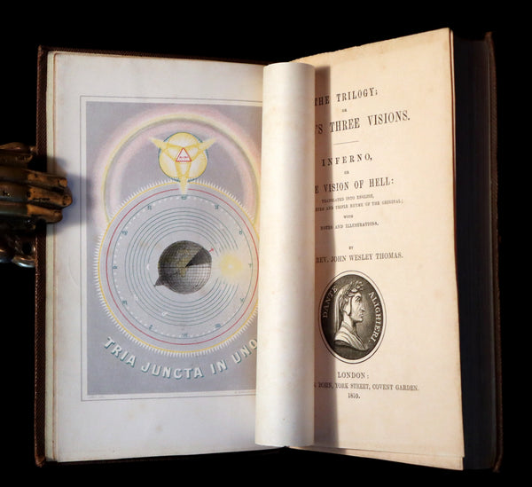 1859 Scarce Book - THE TRILOGY; OR DANTE'S THREE VISIONS - INFERNO, OR THE VISION OF HELL.