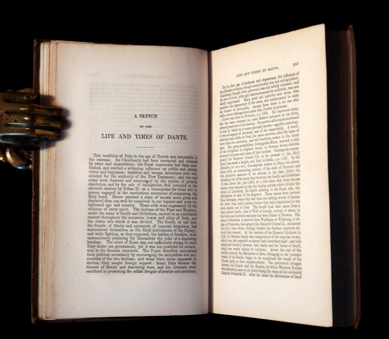 1859 Scarce Book - THE TRILOGY, OR DANTE'S THREE VISIONS - INFERNO, OR THE VISION OF HELL.