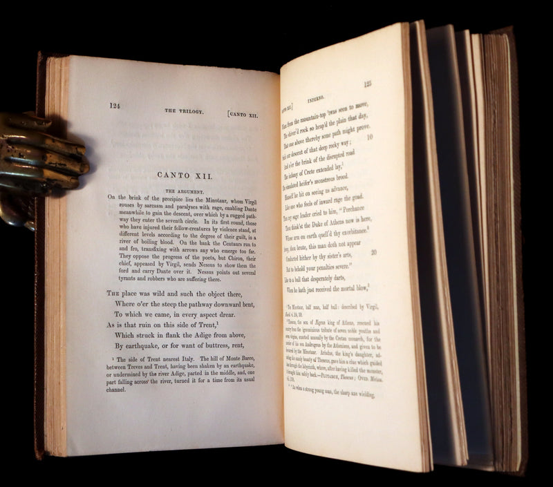 1859 Scarce Book - THE TRILOGY, OR DANTE'S THREE VISIONS - INFERNO, OR THE VISION OF HELL.