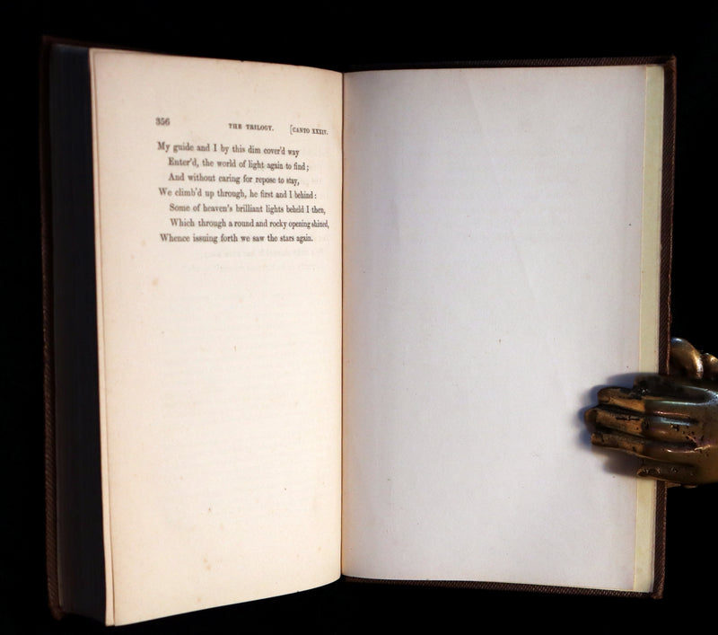 1859 Scarce Book - THE TRILOGY, OR DANTE'S THREE VISIONS - INFERNO, OR THE VISION OF HELL.