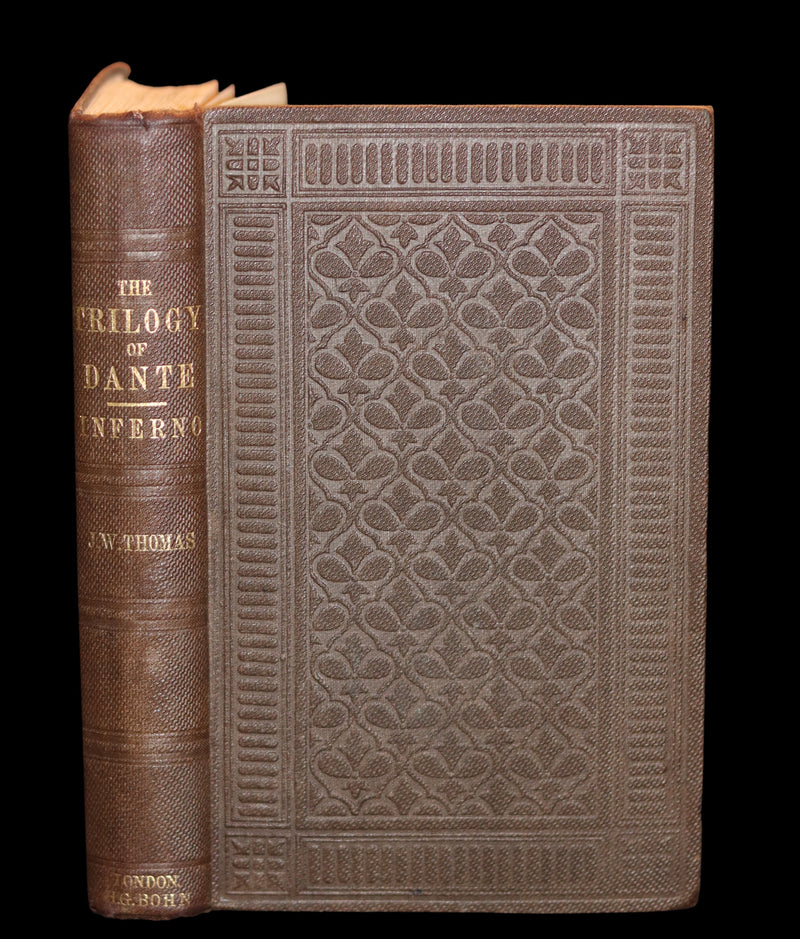 1859 Scarce Book - THE TRILOGY, OR DANTE'S THREE VISIONS - INFERNO, OR THE VISION OF HELL.