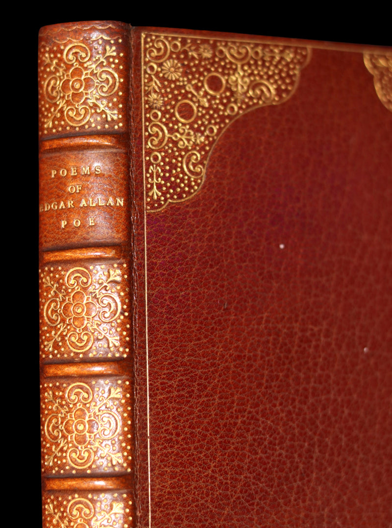 1892 Rare Book - The POEMS Of EDGAR ALLAN POE with An Essay on His Poetry by ANDREW LANG.