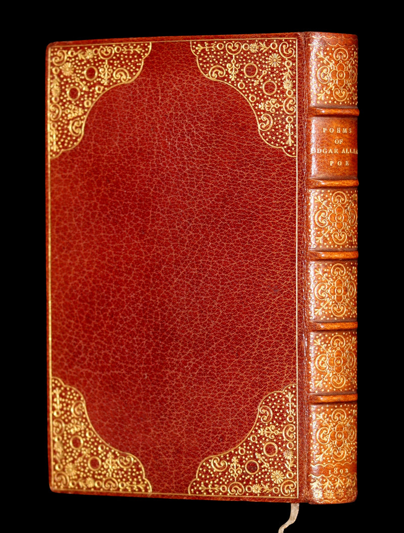 1892 Rare Book - The POEMS Of EDGAR ALLAN POE with An Essay on His Poetry by ANDREW LANG.
