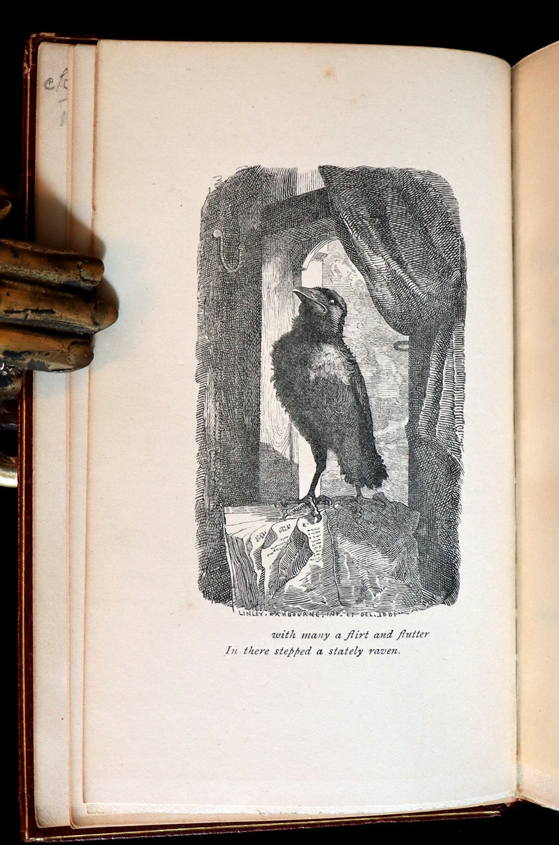 1892 Rare Book - The POEMS Of EDGAR ALLAN POE with An Essay on His Poetry by ANDREW LANG.