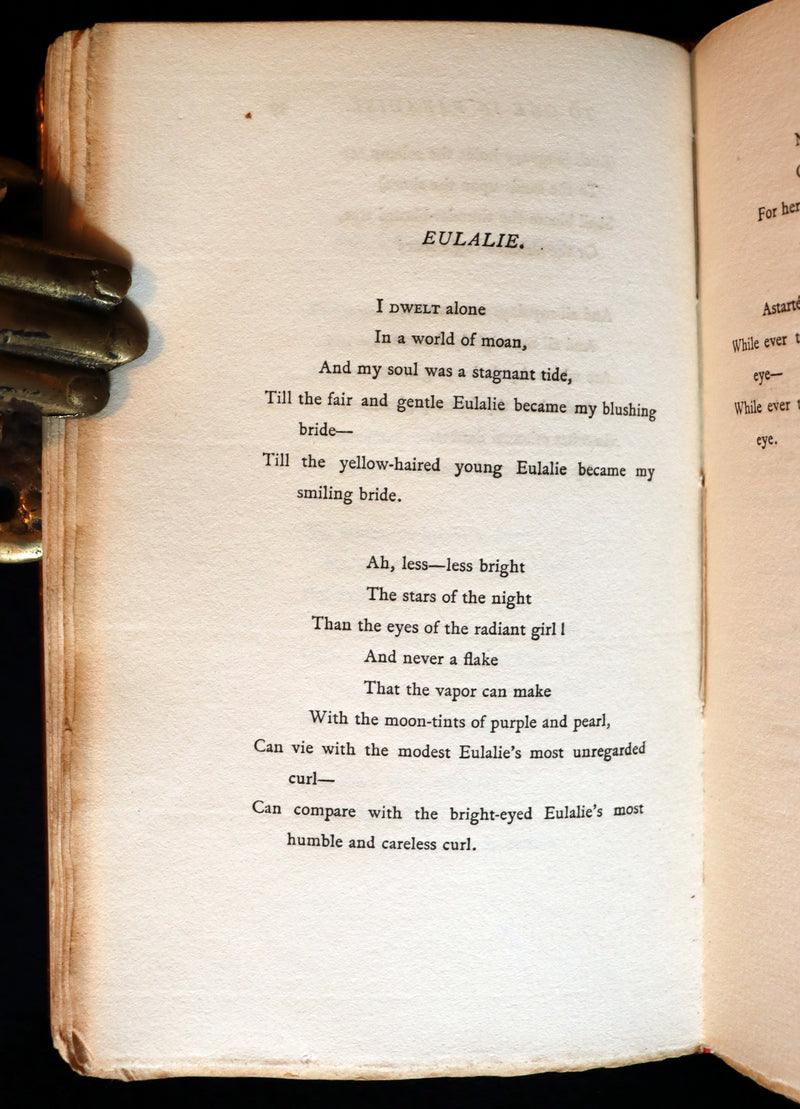 1892 Rare Book - The POEMS Of EDGAR ALLAN POE with An Essay on His Poetry by ANDREW LANG.