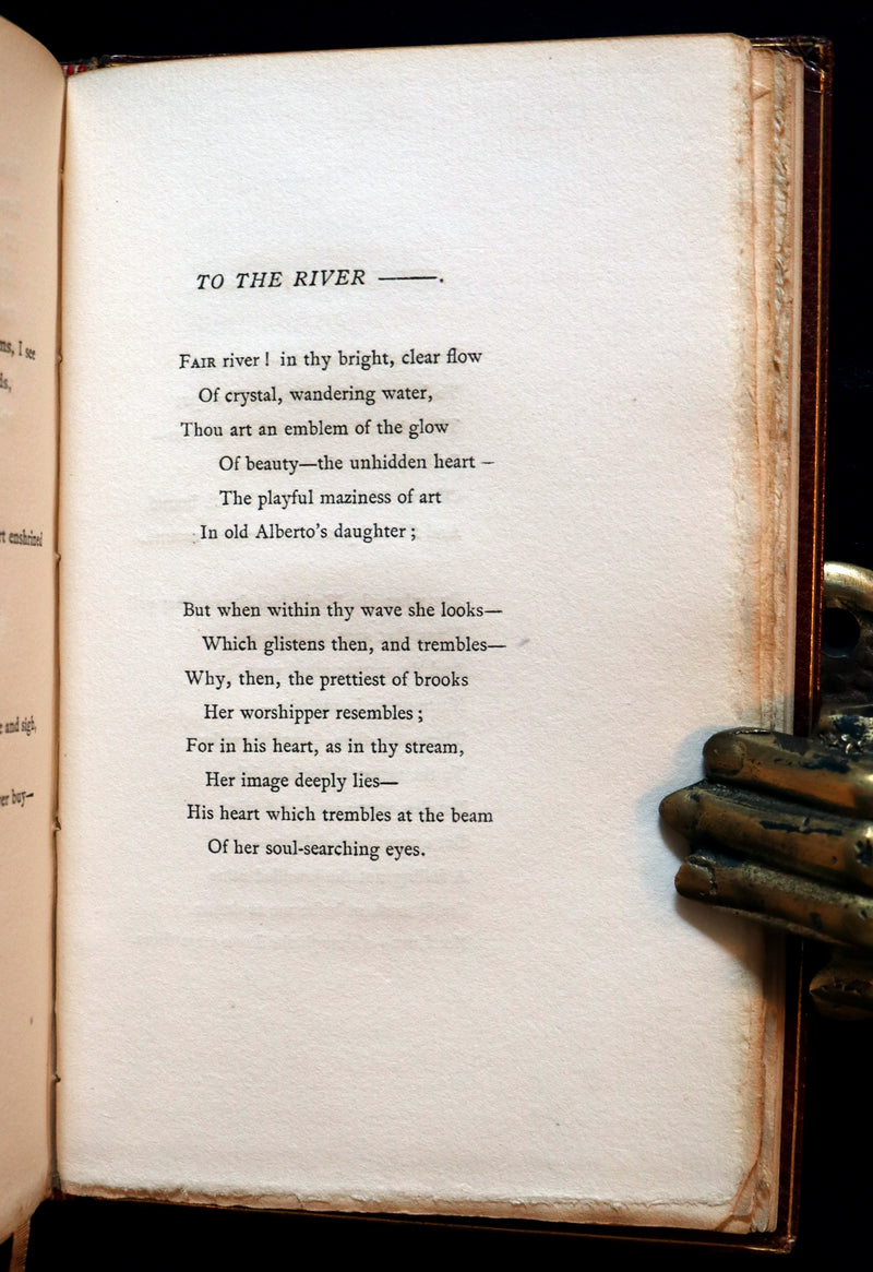 1892 Rare Book - The POEMS Of EDGAR ALLAN POE with An Essay on His Poetry by ANDREW LANG.