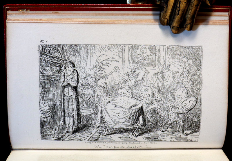 1830 1stED with 3 States illustrations by CRUIKSHANK - Letters on DEMONOLOGY & WITCHCRAFT by W. Scott bound by WOOD.