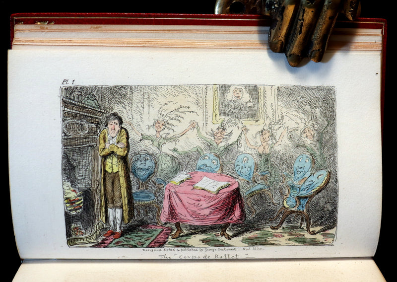 1830 1stED with 3 States illustrations by CRUIKSHANK - Letters on DEMONOLOGY & WITCHCRAFT by W. Scott bound by WOOD.