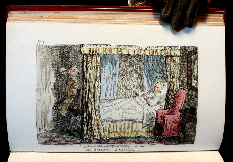 1830 1stED with 3 States illustrations by CRUIKSHANK - Letters on DEMONOLOGY & WITCHCRAFT by W. Scott bound by WOOD.