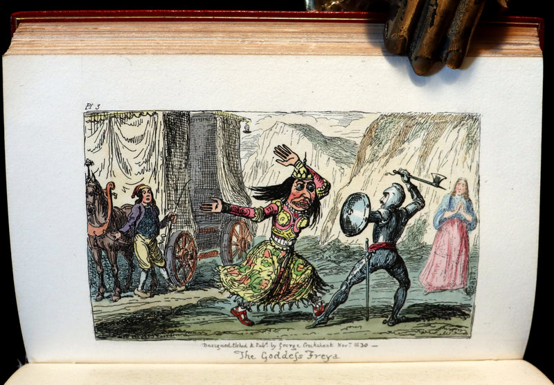 1830 1stED with 3 States illustrations by CRUIKSHANK - Letters on DEMONOLOGY & WITCHCRAFT by W. Scott bound by WOOD.