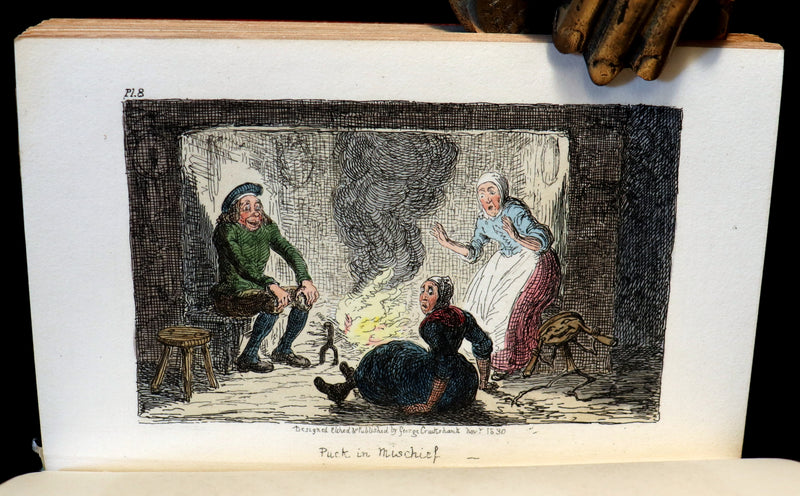 1830 1stED with 3 States illustrations by CRUIKSHANK - Letters on DEMONOLOGY & WITCHCRAFT by W. Scott bound by WOOD.