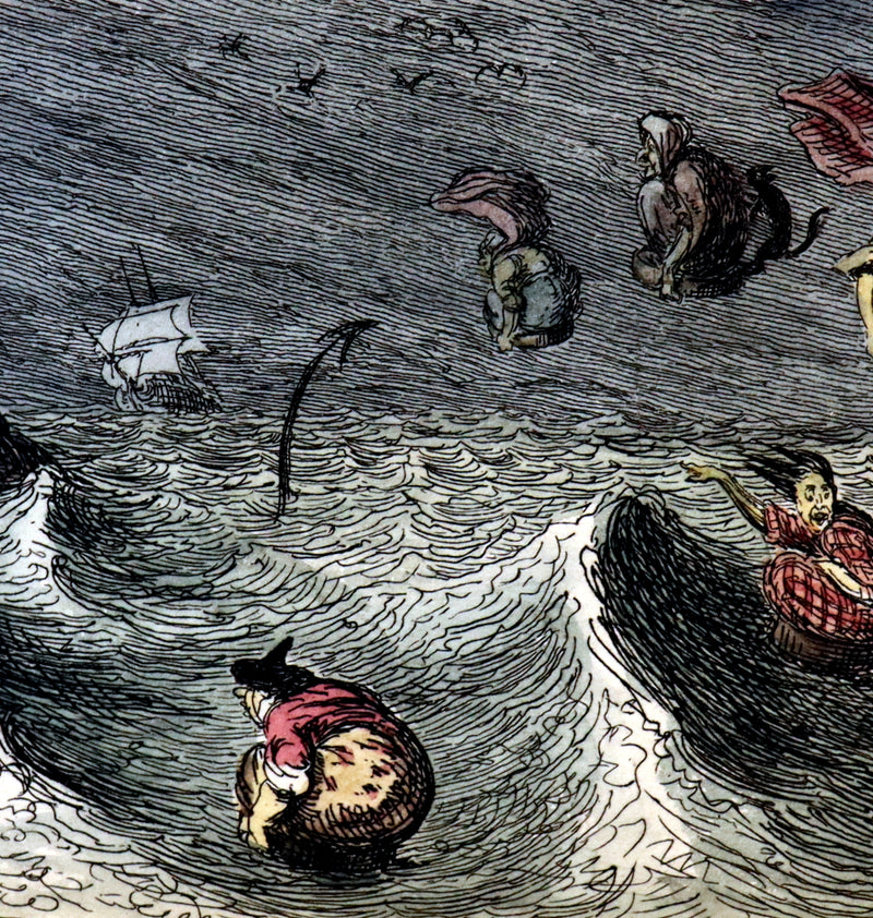 1830 1stED with 3 States illustrations by CRUIKSHANK - Letters on DEMONOLOGY & WITCHCRAFT by W. Scott bound by WOOD.