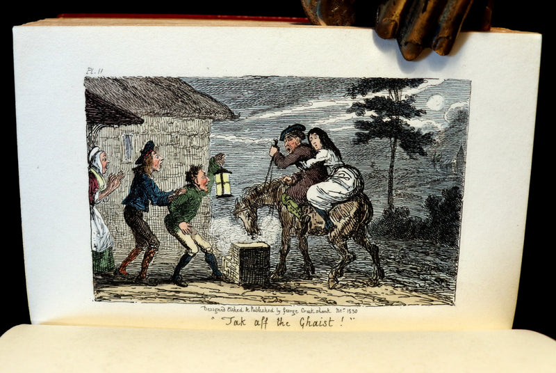 1830 1stED with 3 States illustrations by CRUIKSHANK - Letters on DEMONOLOGY & WITCHCRAFT by W. Scott bound by WOOD.
