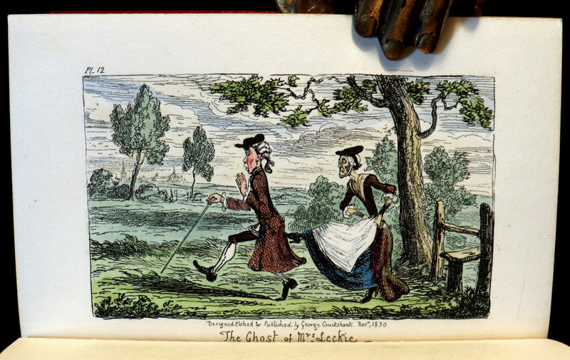 1830 1stED with 3 States illustrations by CRUIKSHANK - Letters on DEMONOLOGY & WITCHCRAFT by W. Scott bound by WOOD.