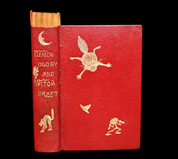 1830 1stED with 3 States illustrations by CRUIKSHANK - Letters on DEMONOLOGY & WITCHCRAFT by W. Scott bound by WOOD.
