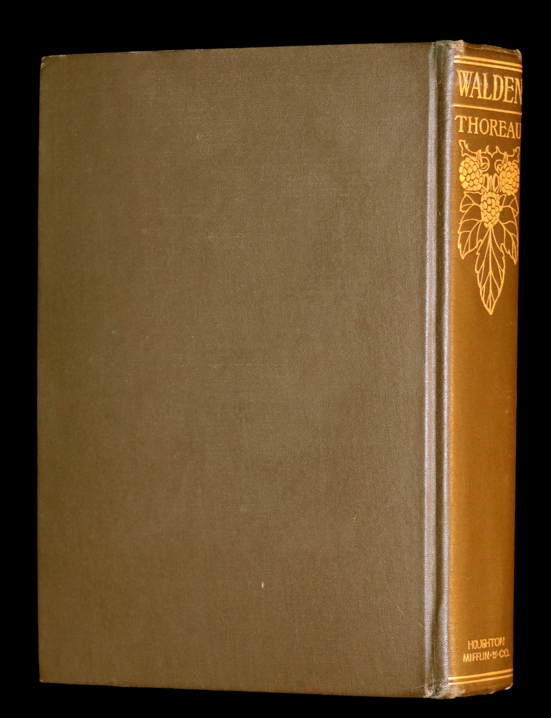 1902 Scarce Edition - WALDEN or, Life in the Woods by Henry David Thoreau with 28 Illustrations.