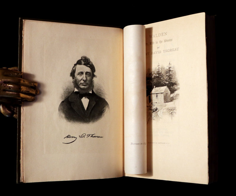 1902 Scarce Edition - WALDEN or, Life in the Woods by Henry David Thoreau with 28 Illustrations.
