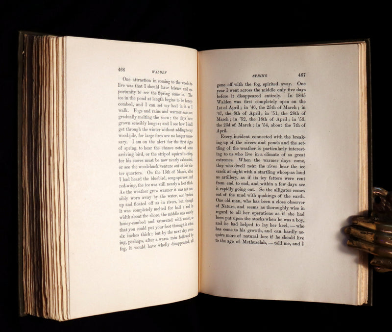 1902 Scarce Edition - WALDEN or, Life in the Woods by Henry David Thoreau with 28 Illustrations.