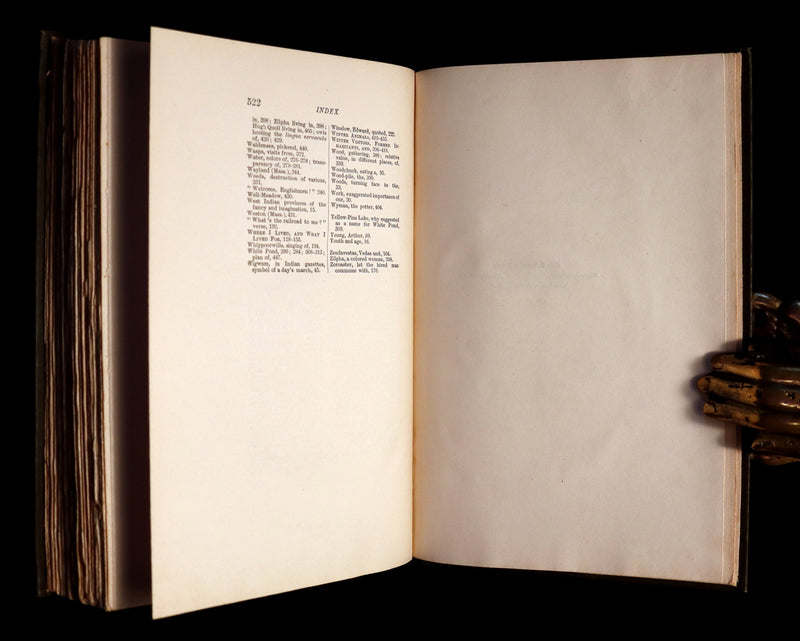 1902 Scarce Edition - WALDEN or, Life in the Woods by Henry David Thoreau with 28 Illustrations.