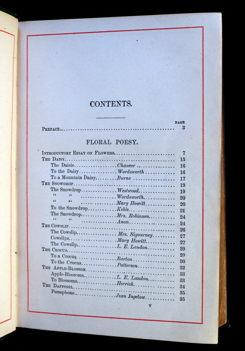1881 Scarce Victorian Book - The LANGUAGE of FLOWERS and FLORAL POESY. A Book for All Seasons.