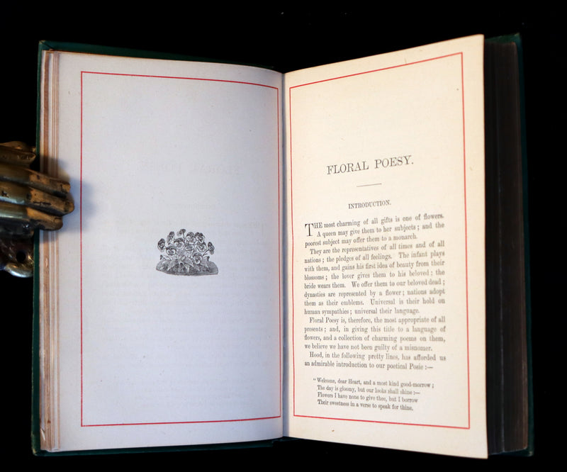 1881 Scarce Victorian Book - The LANGUAGE of FLOWERS and FLORAL POESY. A Book for All Seasons.