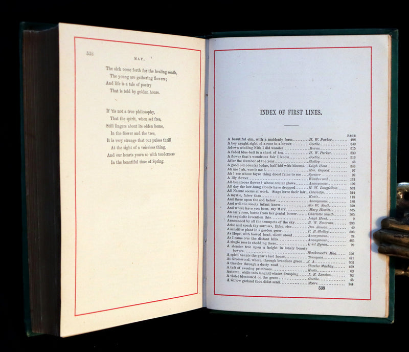 1881 Scarce Victorian Book - The LANGUAGE of FLOWERS and FLORAL POESY. A Book for All Seasons.