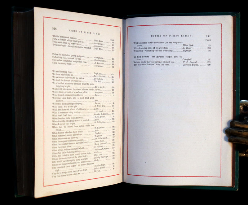 1881 Scarce Victorian Book - The LANGUAGE of FLOWERS and FLORAL POESY. A Book for All Seasons.