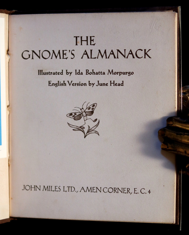 1936 Scarce First Edition - THE GNOME'S ALMANACK by Ida Bohatta.