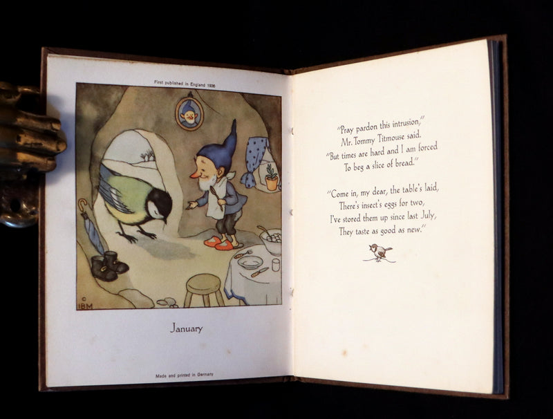 1936 Scarce First Edition - THE GNOME'S ALMANACK by Ida Bohatta.