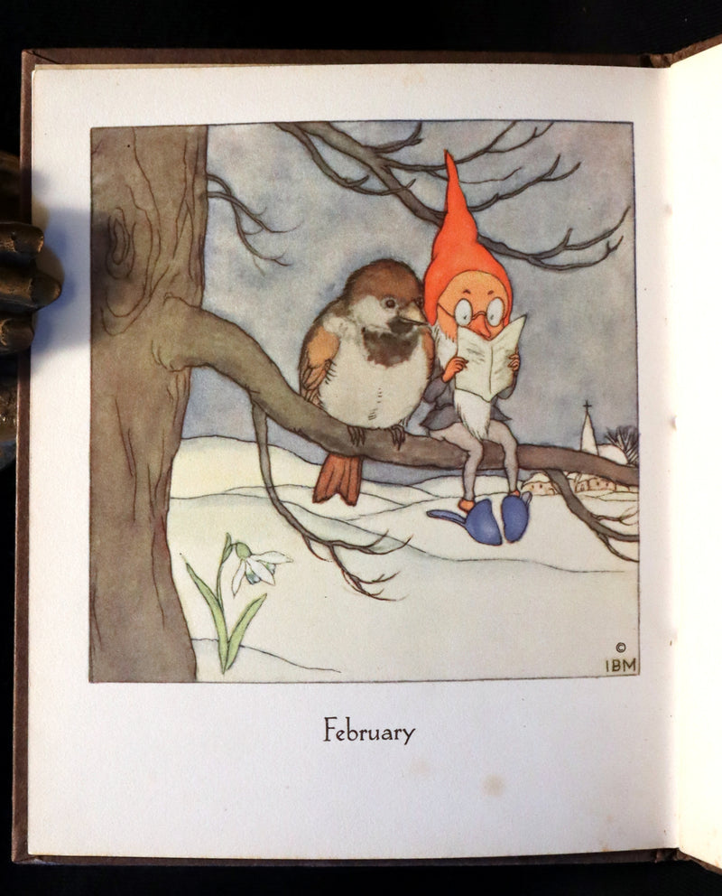 1936 Scarce First Edition - THE GNOME'S ALMANACK by Ida Bohatta.