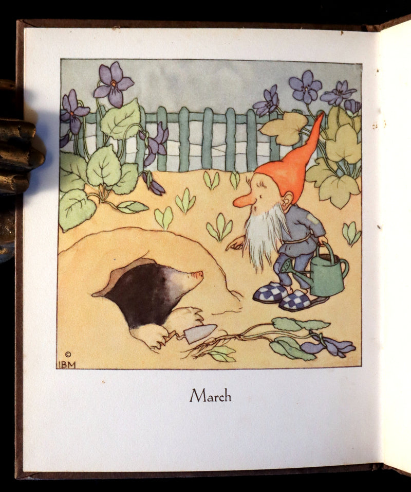 1936 Scarce First Edition - THE GNOME'S ALMANACK by Ida Bohatta.