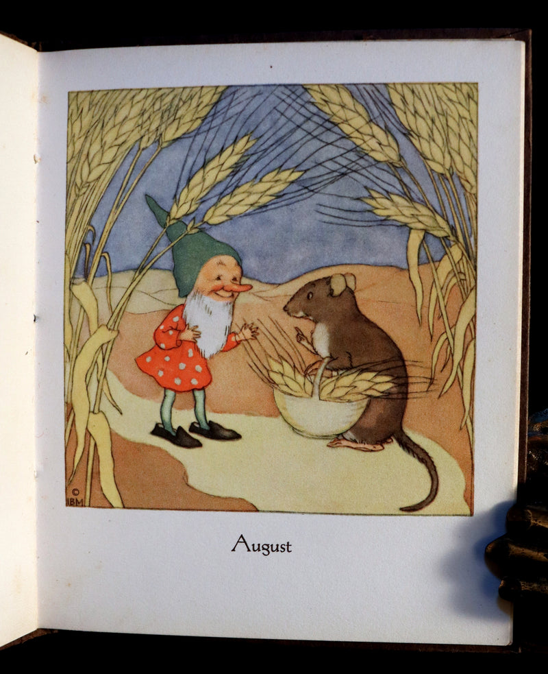 1936 Scarce First Edition - THE GNOME'S ALMANACK by Ida Bohatta.