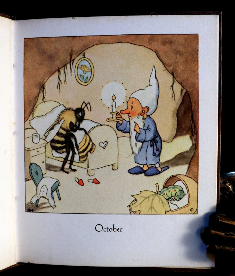 1936 Scarce First Edition - THE GNOME'S ALMANACK by Ida Bohatta.