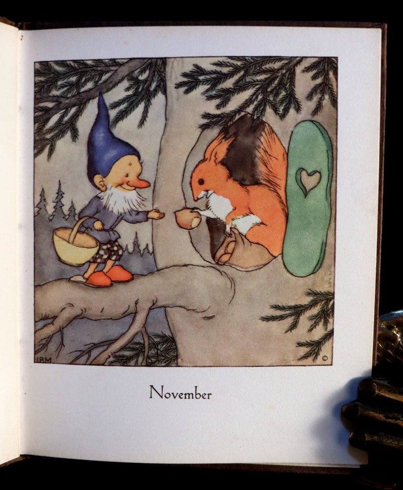 1936 Scarce First Edition - THE GNOME'S ALMANACK by Ida Bohatta.