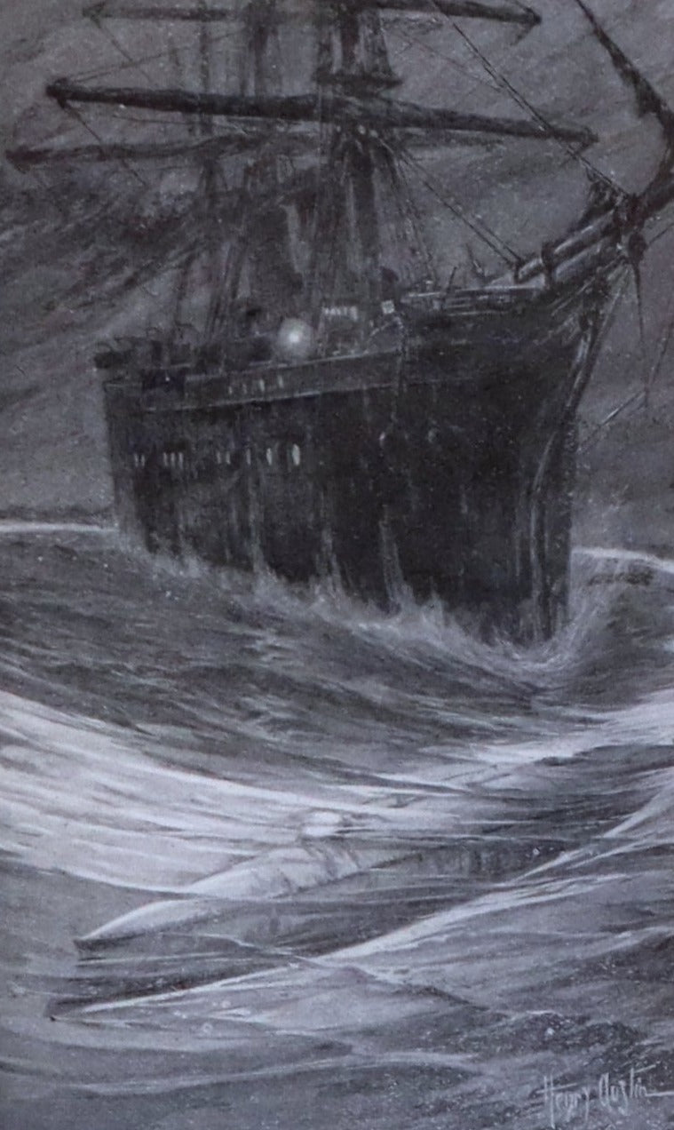 1905 Rare Book - Twenty Thousand Leagues Under the Sea by Jules Verne. Green variant.