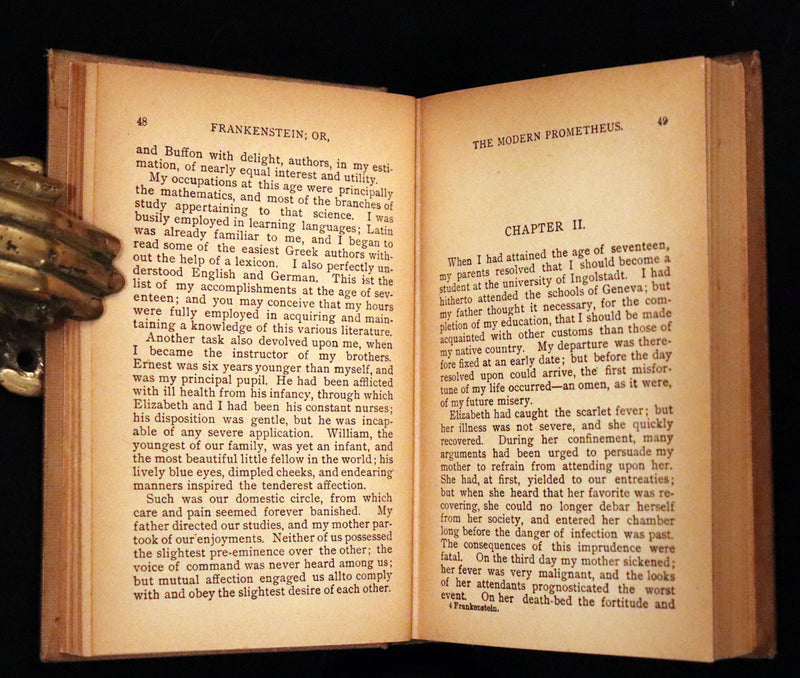1900 Scarce Gothic Book - FRANKENSTEIN or, The Modern Prometheus by Mary Shelley.