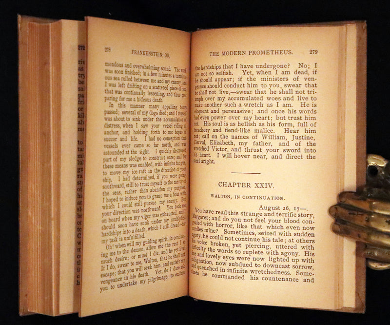 1900 Scarce Gothic Book - FRANKENSTEIN or, The Modern Prometheus by Mary Shelley.
