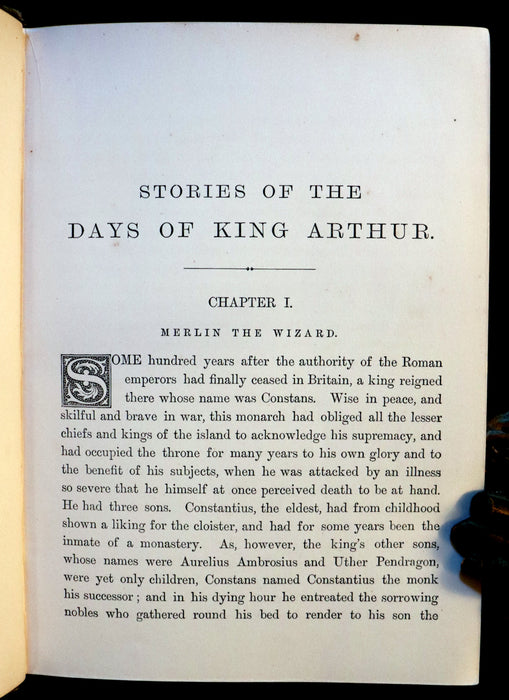 1898 Rare Book - Stories of the Days of King Arthur illustrated by Gustave Dore.