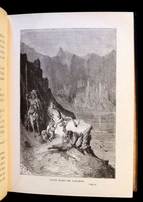 1898 Rare Book - Stories of the Days of King Arthur illustrated by Gustave Dore.