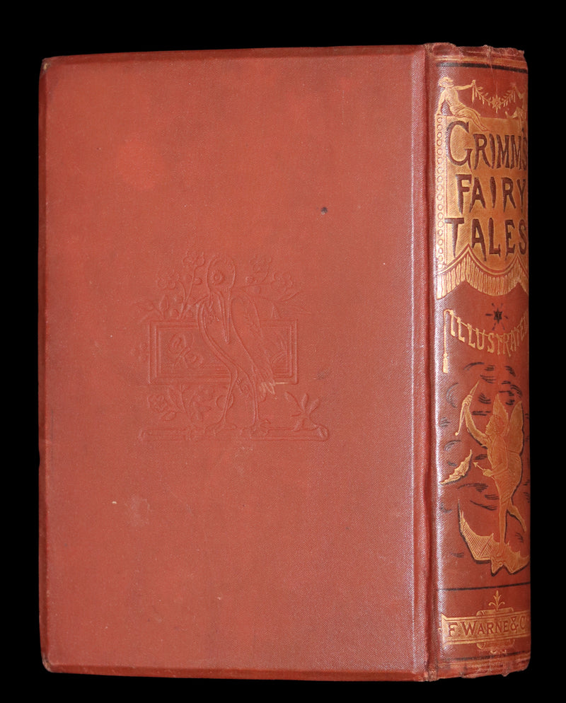 1896 Scarce Victorian Book - The Brothers Grimm's FAIRY TALES and Household Stories, illustrated.