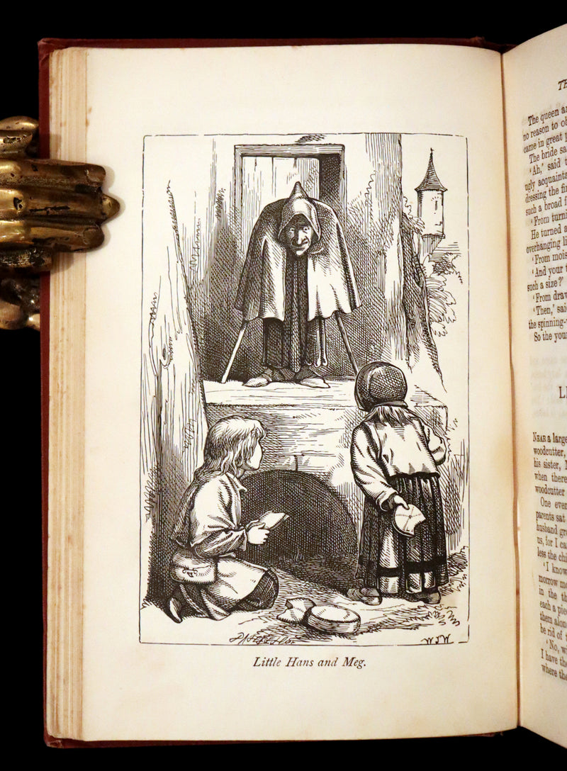 1896 Scarce Victorian Book - The Brothers Grimm's FAIRY TALES and Household Stories, illustrated.