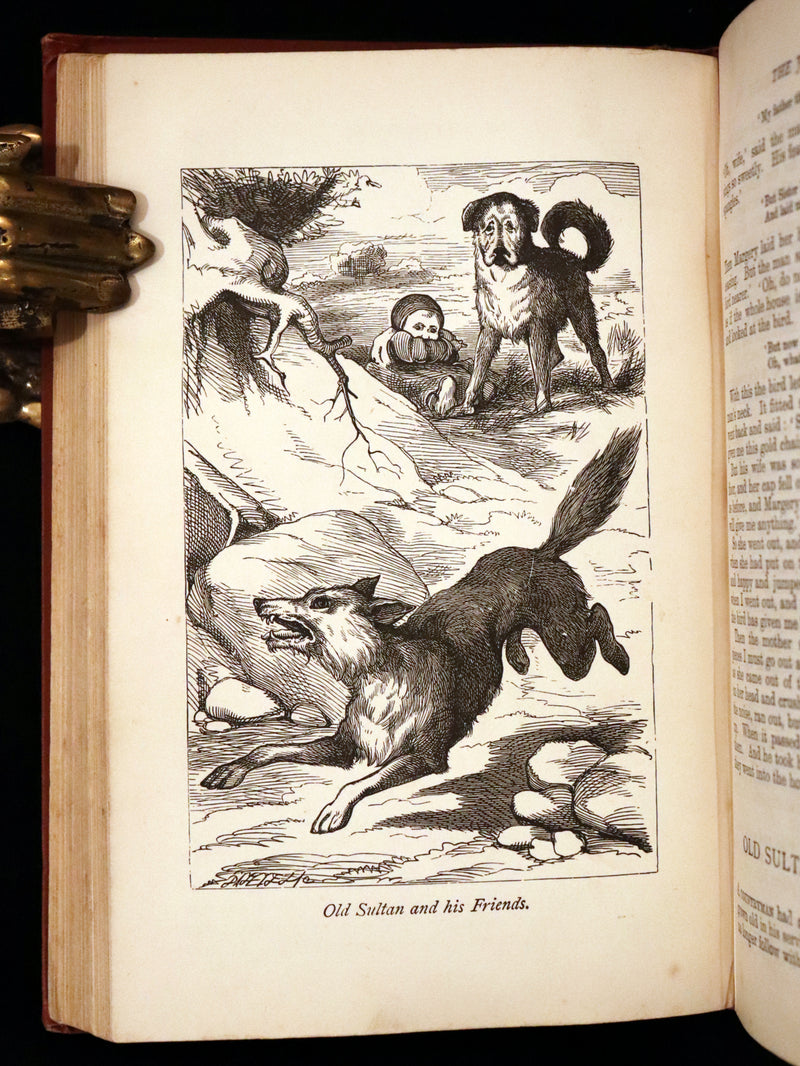 1896 Scarce Victorian Book - The Brothers Grimm's FAIRY TALES and Household Stories, illustrated.