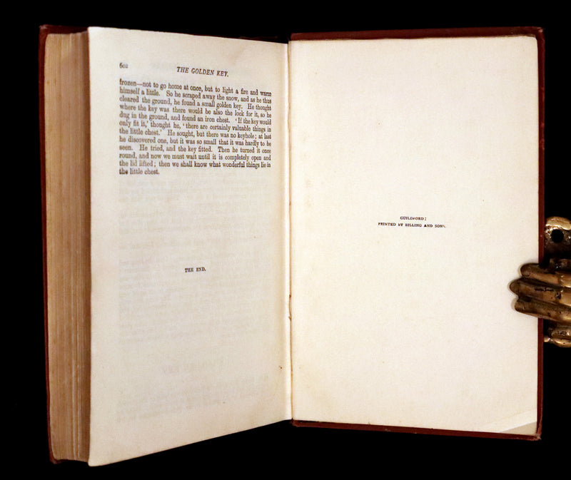 1896 Scarce Victorian Book - The Brothers Grimm's FAIRY TALES and Household Stories, illustrated.