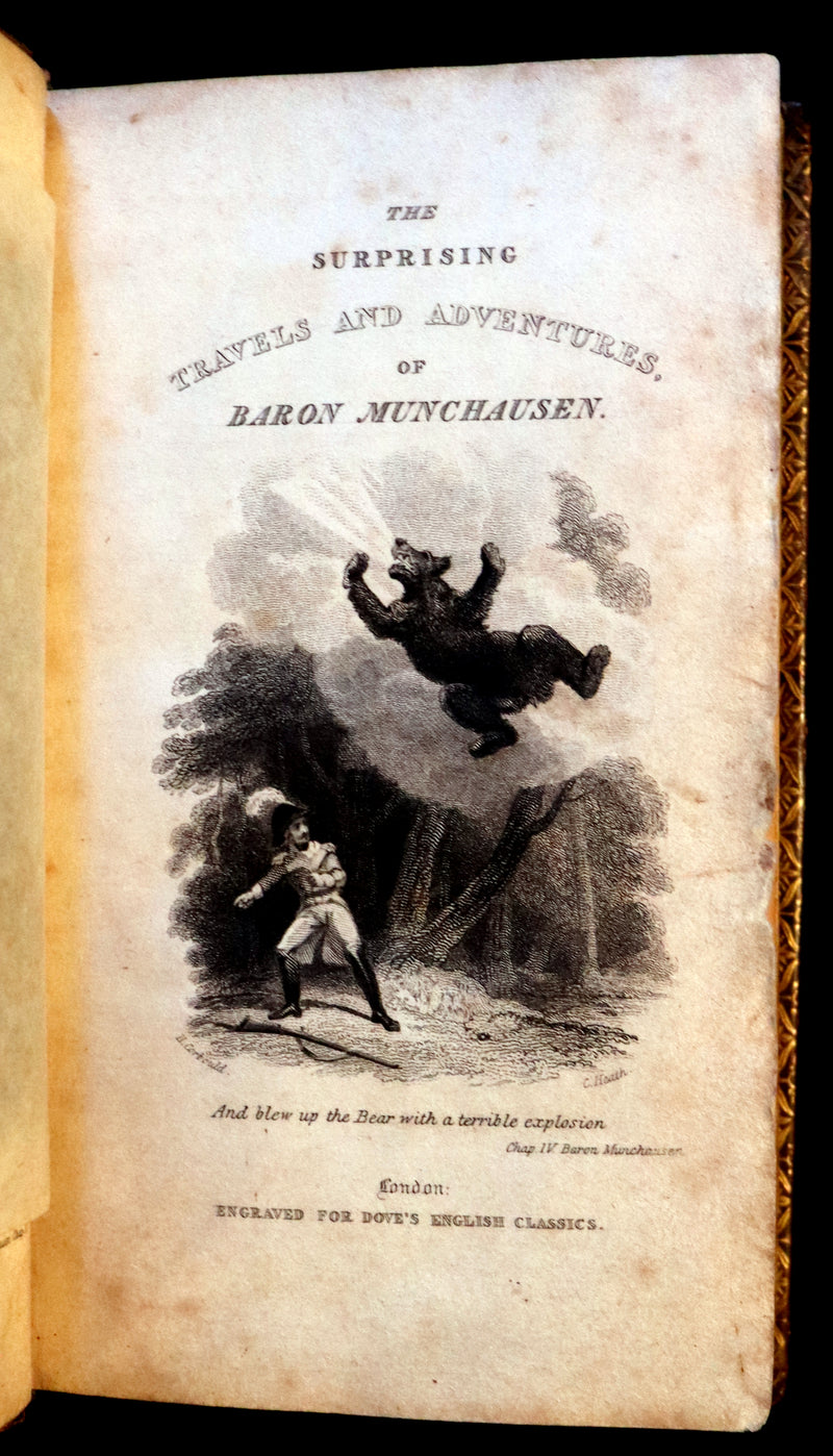 1827 Scarce Dove Edition - The Surprising TRAVELS and ADVENTURES of Baron MUNCHAUSEN.