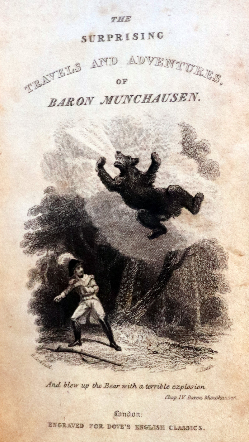 1827 Scarce Dove Edition - The Surprising TRAVELS and ADVENTURES of Baron MUNCHAUSEN.