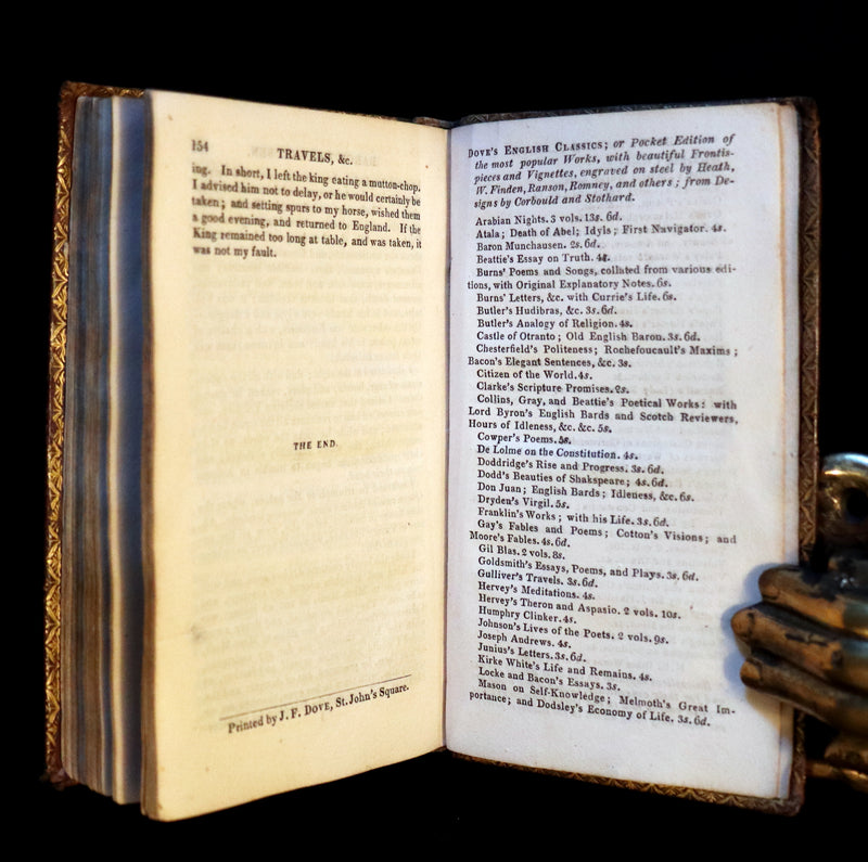 1827 Scarce Dove Edition - The Surprising TRAVELS and ADVENTURES of Baron MUNCHAUSEN.