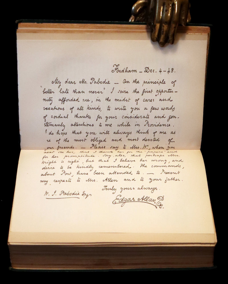 1883 Rare Book Set - The Works of Edgar Allan Poe (including Poems, Tales of Mystery and Imagination, Other).