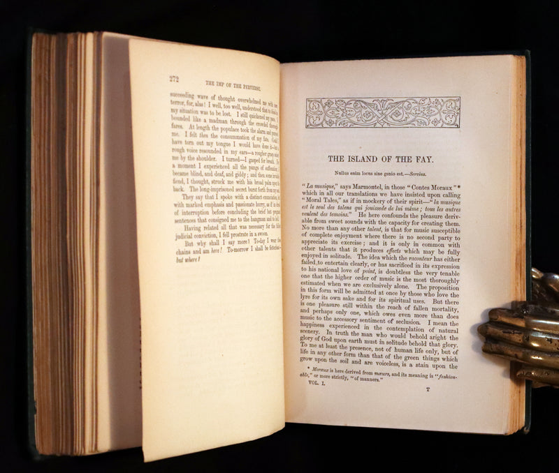 1883 Rare Book Set - The Works of Edgar Allan Poe (including Poems, Tales of Mystery and Imagination, Other).